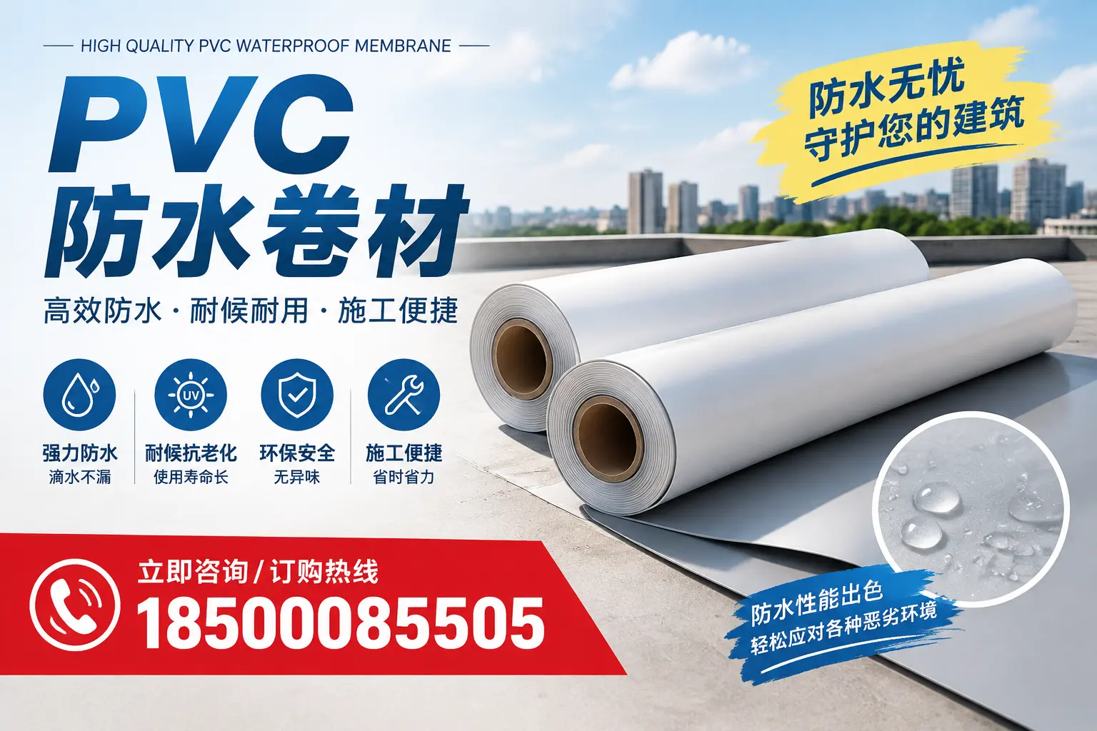 如何正确储存PVC防水卷材？赤峰用户的实用建议